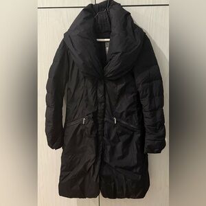 Add Down Black Puffer Coat
